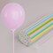 Paper Balloon Sticks Set of 100, Colored Handheld Balloon Holders for Party Favors, Props, Decoration, No Helium Needed